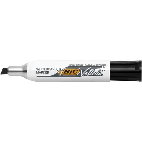 Marcatore per lavagne bianche BIC Velleda 1781 punta a scalpello 3,3-4,6 mm nero - 9402981